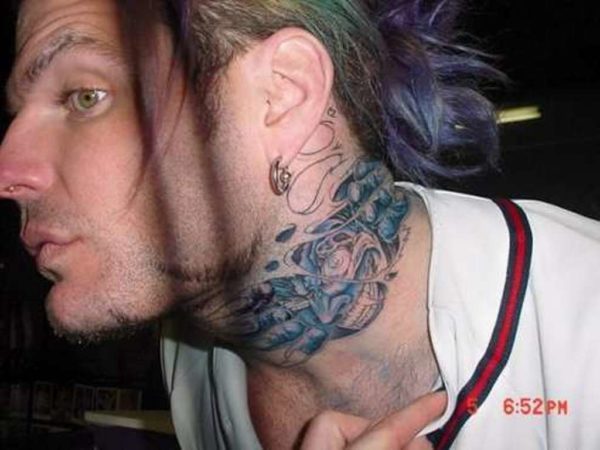 Adorable Jeff Hardy Tattoo On Neck