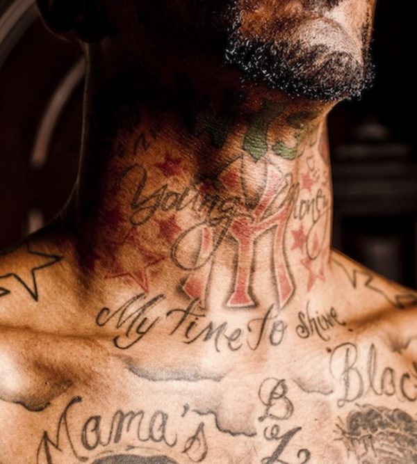 Adorable Jr Smith Neck Tattoo