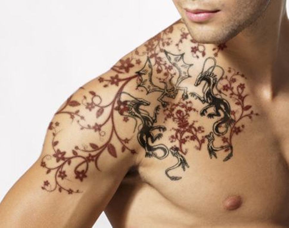 29 Attractive Vine Neck Tattoos.
