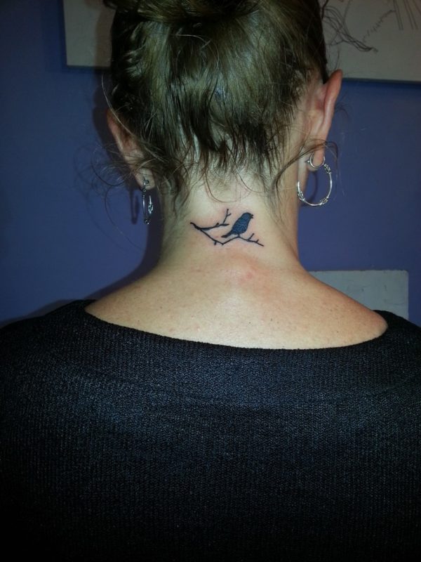 Amazing Black Bird Tattoo