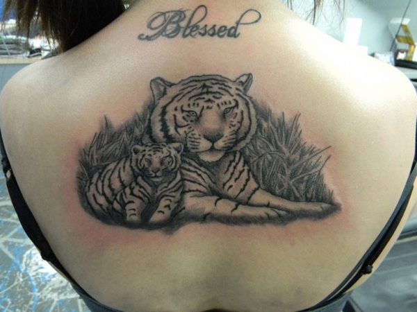 Amazing Blessed Tattoo On Neck