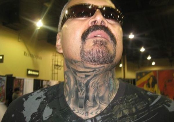 Amazing Jesus Neck Tattoo Design