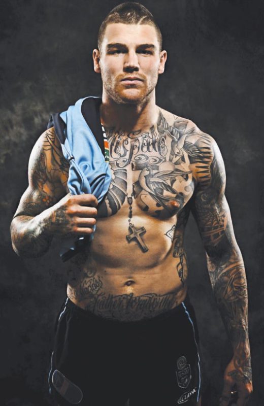 Amazing Josh Dugan Neck Tattoo