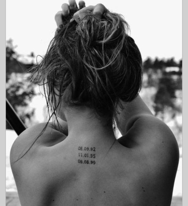 Amazing Roman Numeral Tattoo