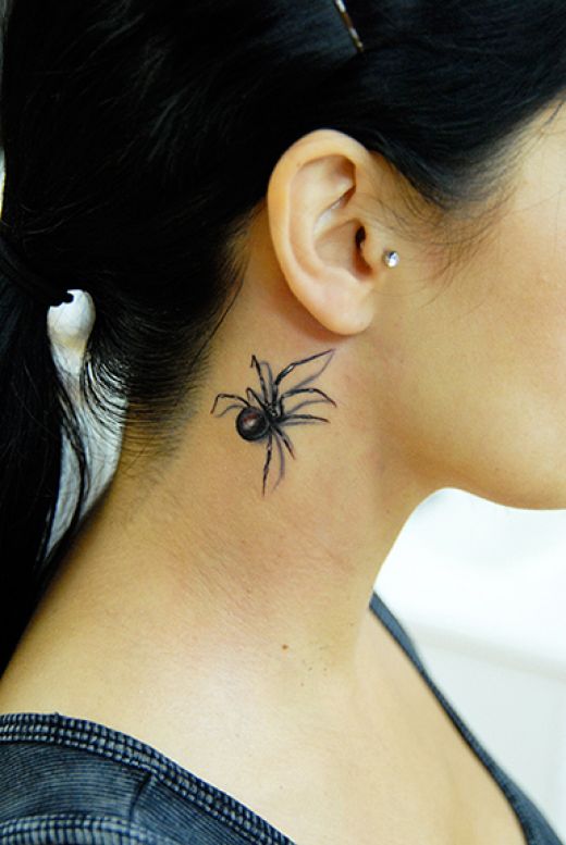 Amazing Spider Tattoo For Women