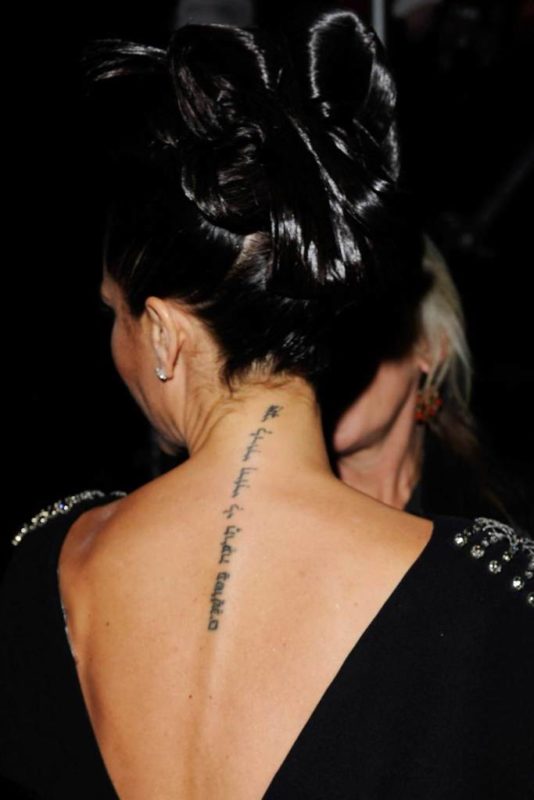 Amazing Victoria Neck Tattoo