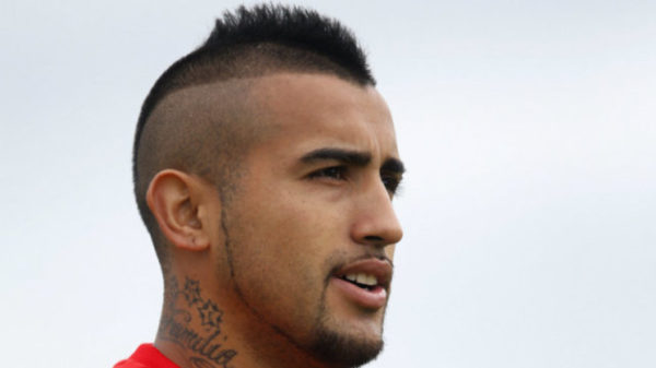 Arturo Vidal Literacy Neck Tattoo