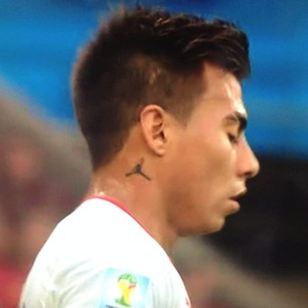 Arturo Vidal Neck Tattoo