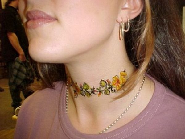 Neck Tattoos for Women