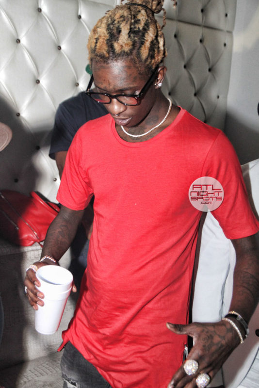 Attractive Design Tattoo On Young Thug Neck