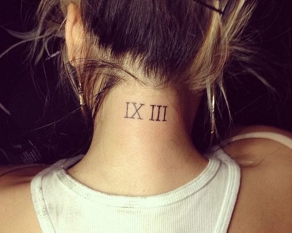 Back Neck Tattoo For Women