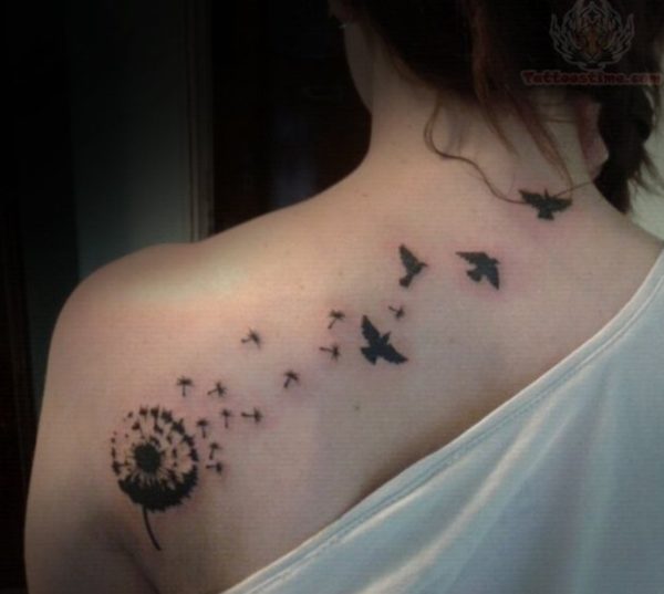 Beautiful Flying Birds Tattoo