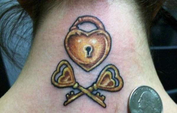 Beautiful Lock ANd Key Tattoo-nt4603