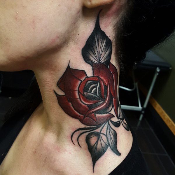 Beautiful Neck Tattoo