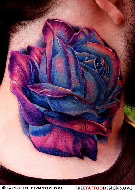 Beautiful Neck Tattoo