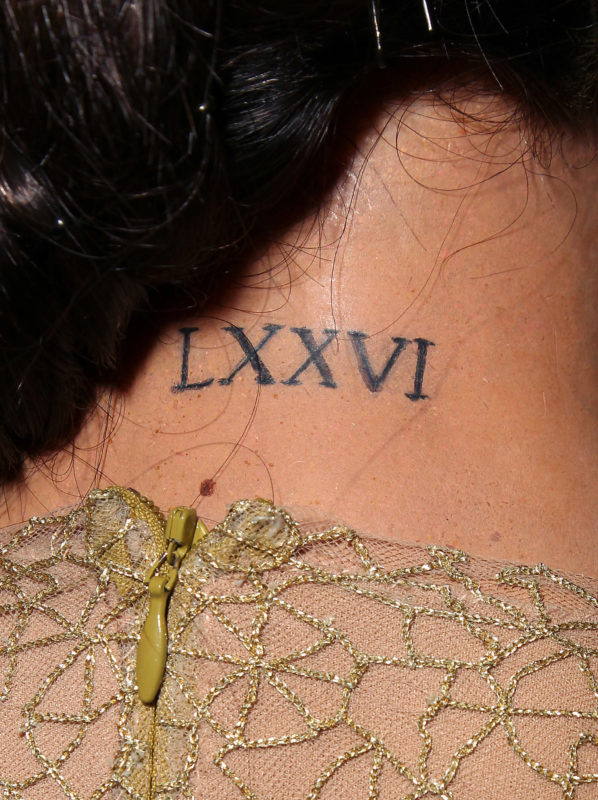 Beautiful  Roman Numeral Tattoo