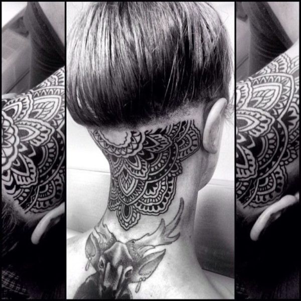 Black And White Henna Tattoo
