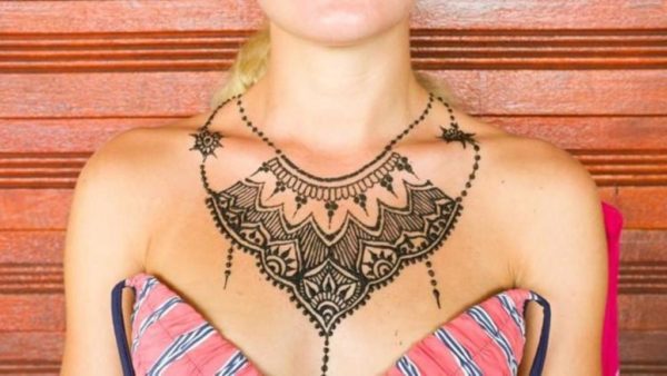 Black Henna Tattoo Design