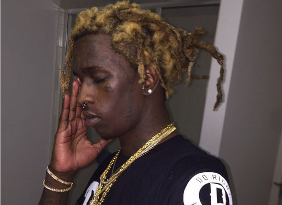 Black Ink Tattoo On Young Thug Neck
