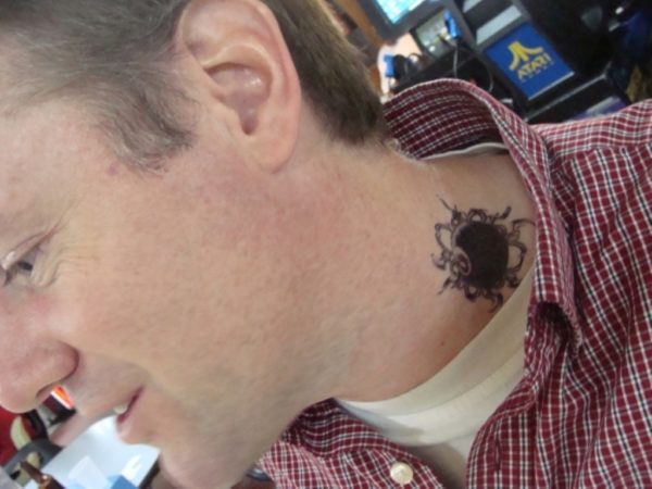 Black Neck Tattoo For Men