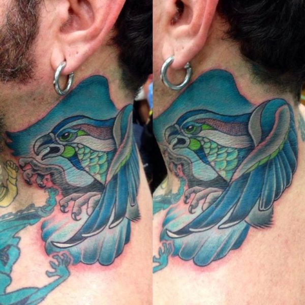 Blue Bird Tattoo Design