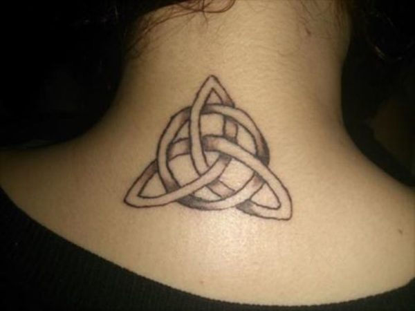 Celtic Knot Tattoo On Neck