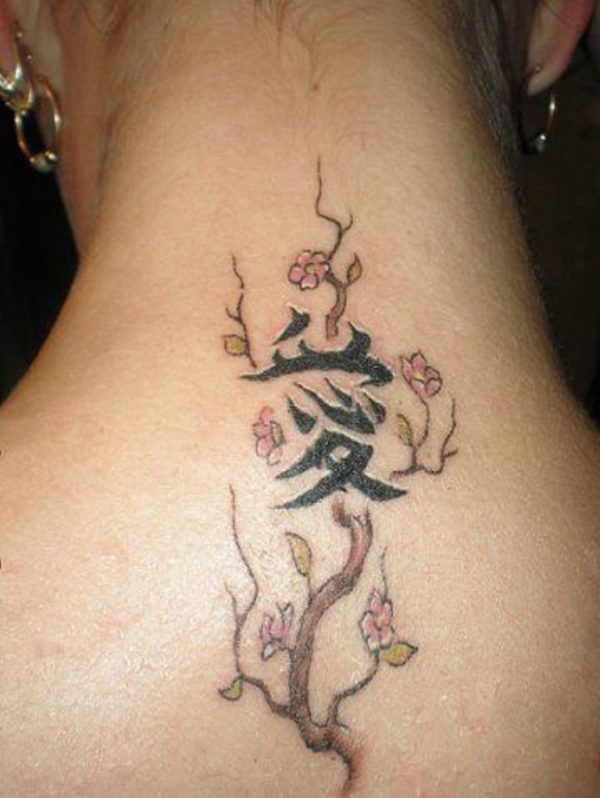 Cherry Blossom Chinese Tattoo