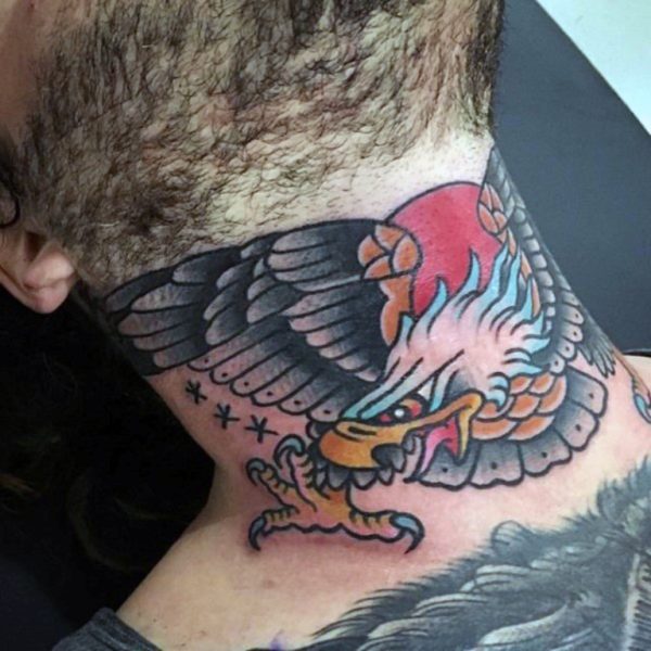 Colored Eagle Tattoo Design