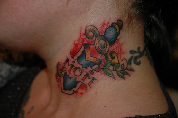 Colorful Ripped Skin Tattoo