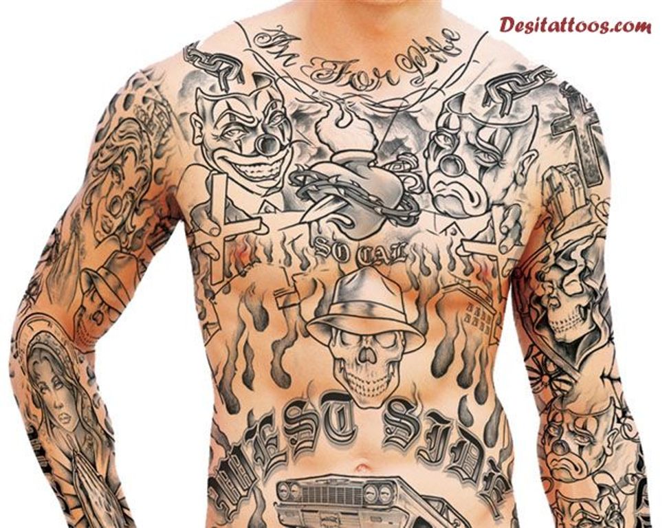 33 Cool Neck Gangster Tattoos.