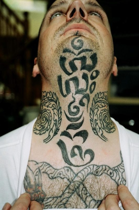 Cool Neck Tattoo For Men