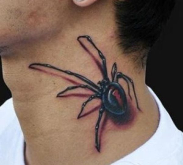 Cool Realistic Spider Tattoo