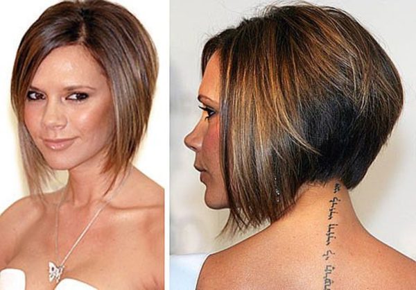 Cool Victoria Beckham Neck Tattoo