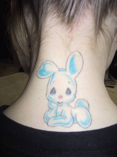 Cute Rabbit Tattoo Design