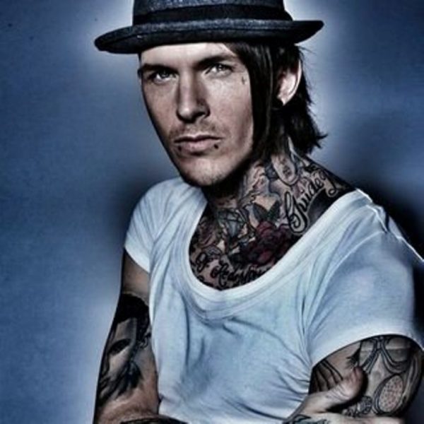 Dark Black Tattoo On Yelawolf  Neck