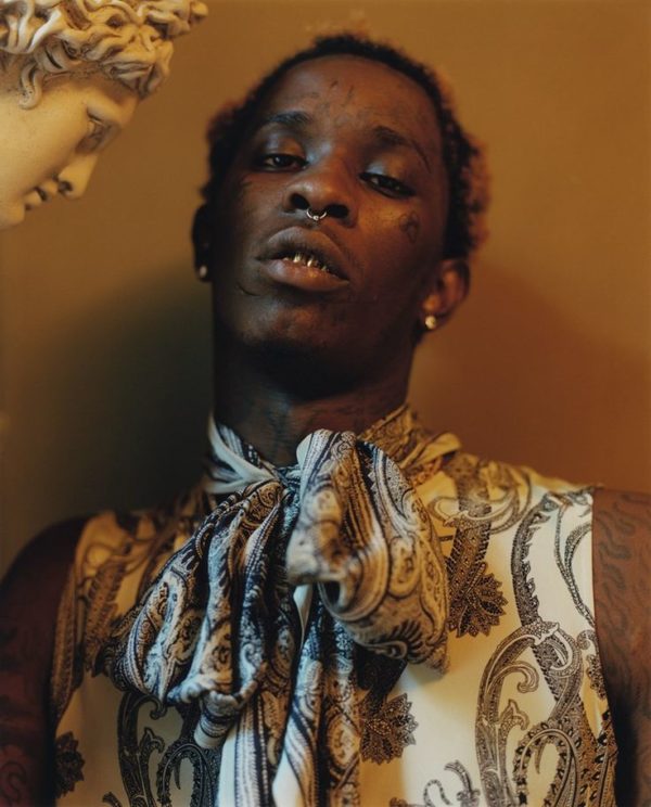 Designer Tattoo On Young Thug Neck