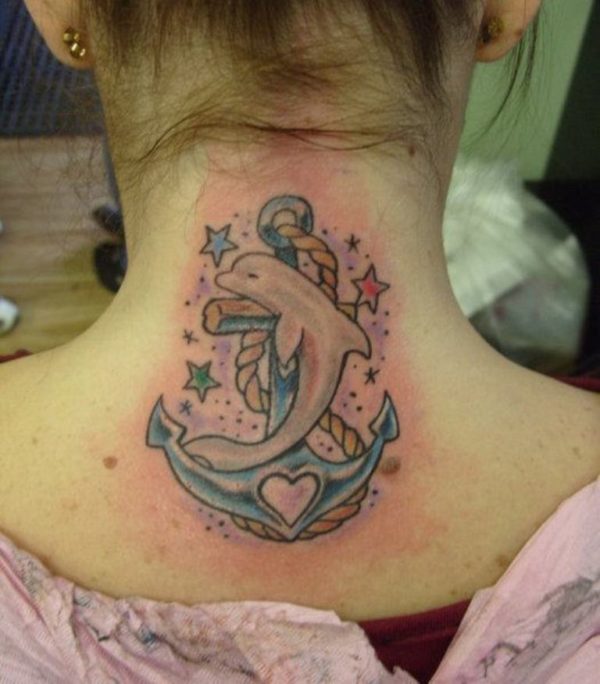 Dolphin Anchor Tattoo