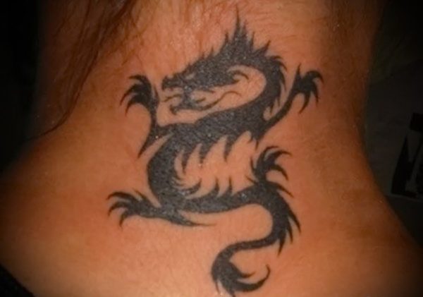 Dragon Neck Tattoo