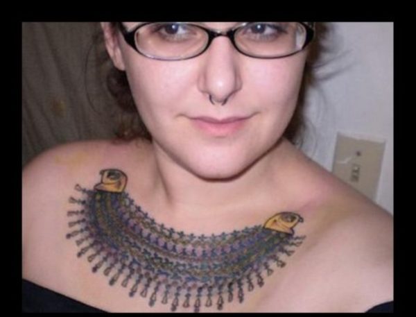 Egyptian Necklace Tattoo