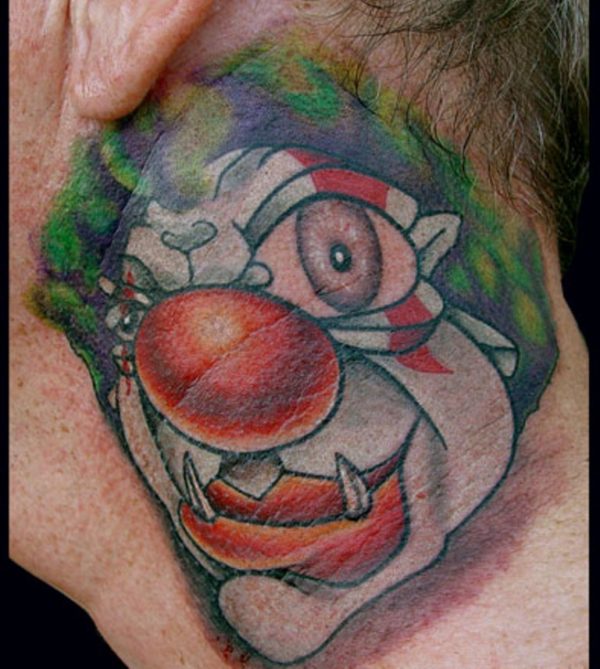 Evil Clown Tattoo