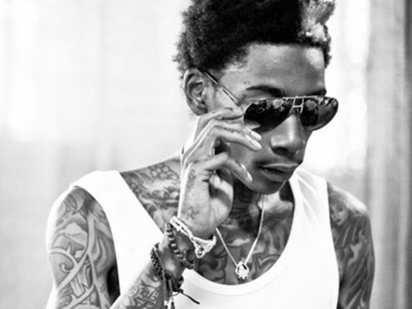 Fabulous Design Tattoo On Wiz Khalifa Neck