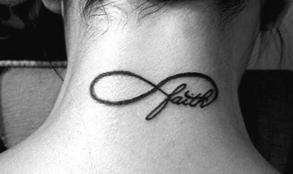 Faith Neck Tattoo For Women