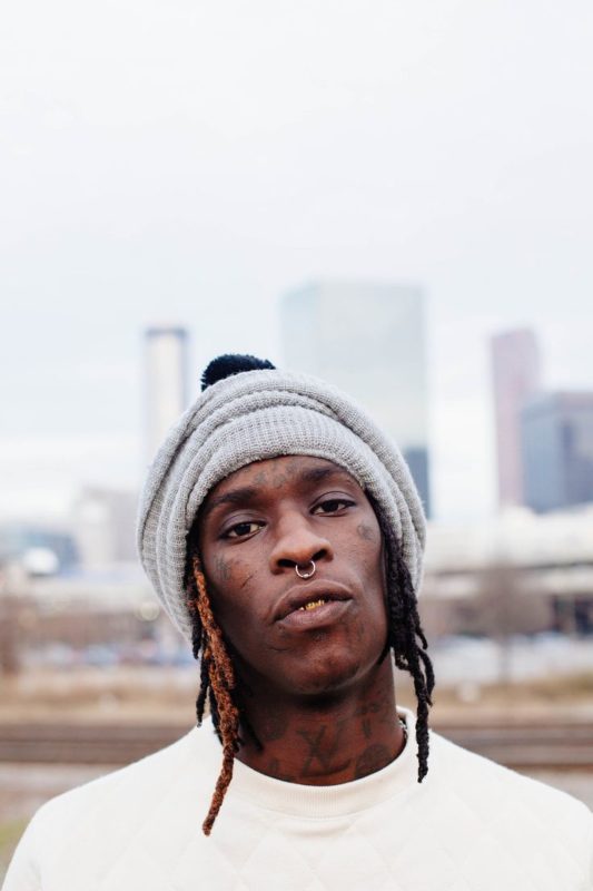Fantastic Tattoo On Young Thug Neck
