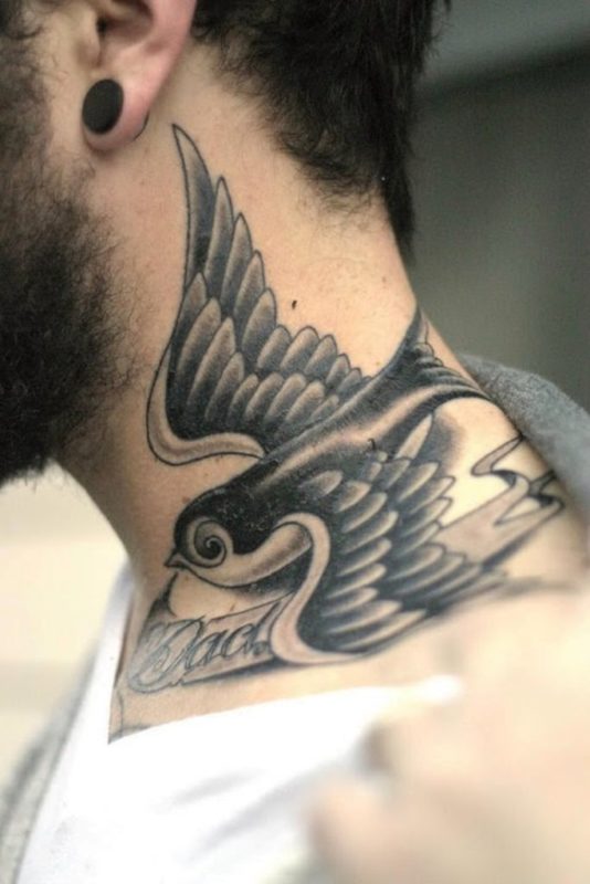 Flying Bird Tattoo For Men