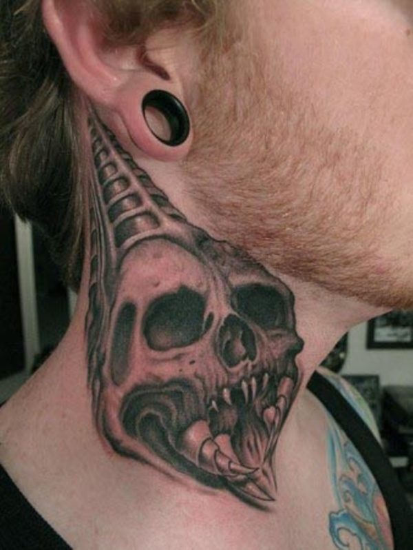 Grey Skull Tattoo