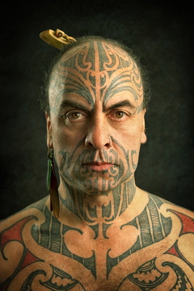 Grey Tribal Tattoo For Men