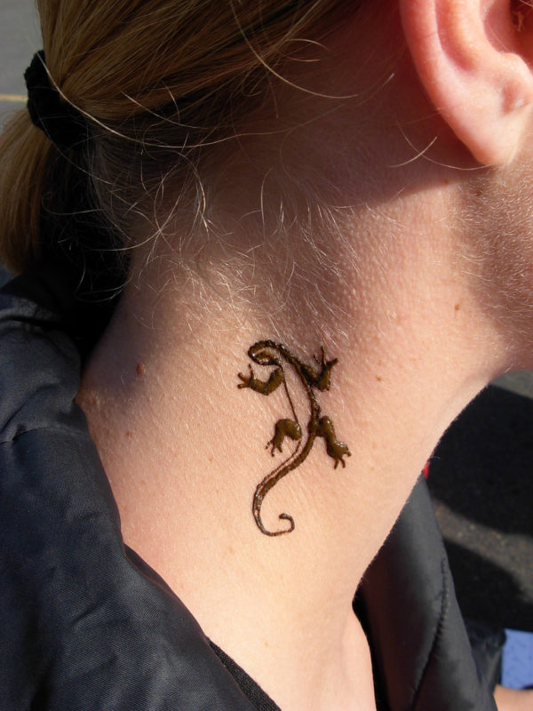 Henna Lizard Tattoo