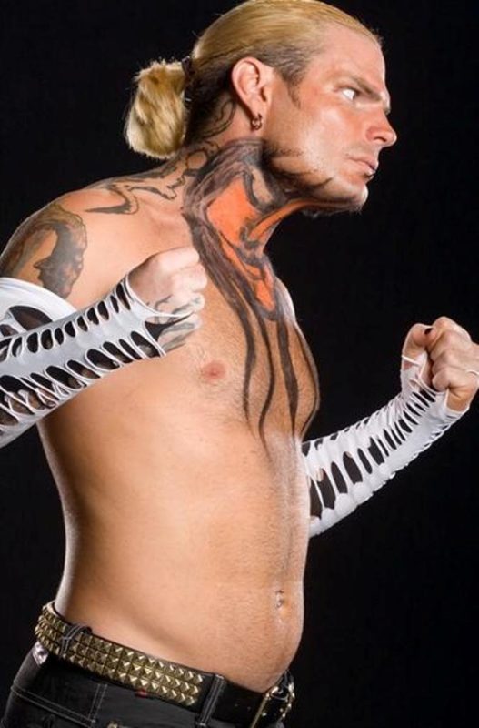Jeff Hardy Tattoo On Neck 