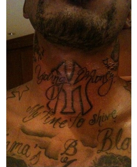 Jr Smith Neck Tattoo