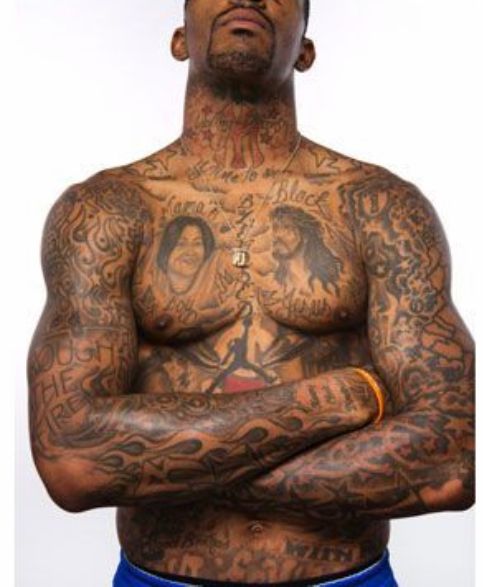 Jr Smith Wide Neck Tattoo